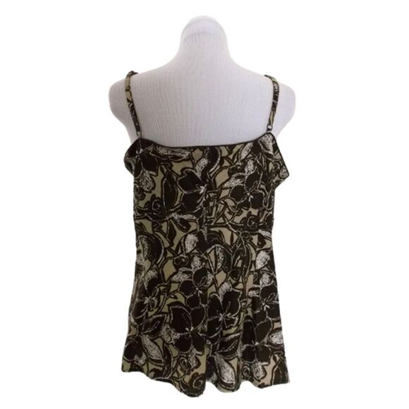 Caslon Sleeveless Brown Floral Top Size 2X - Picture 5 of 6